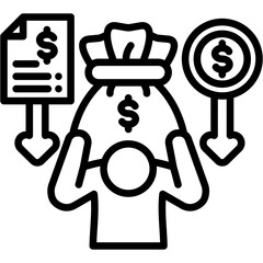 Financial Burden Icon