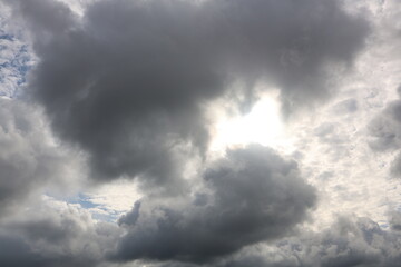 dark clouds in the sky