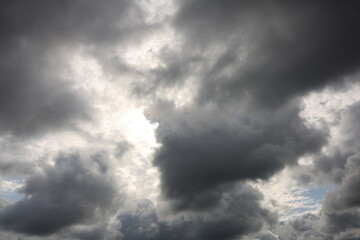 storm clouds time lapse and sun