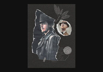 Ripped Photo Effect Torn Paper Mockup