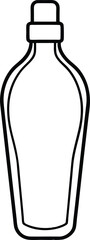 Firming Body Lotion Line Art Icon.