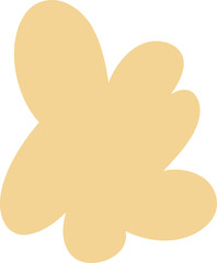 Freeform Abstract Yellow Blob Shape