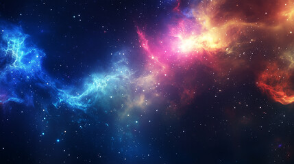 Abstract cosmos background. Space dark background with fragment of our galaxy