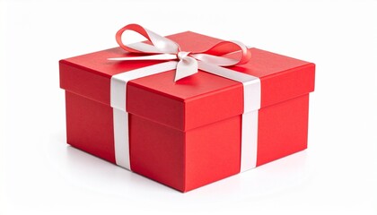 Fototapeta premium red gift box with ribbon