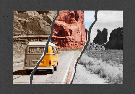 Torn Paper Photo Mockup