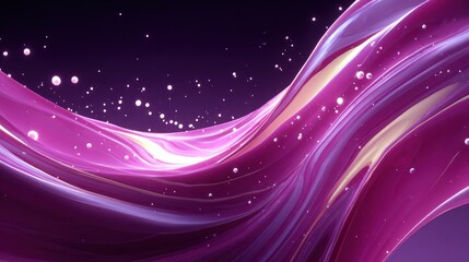 Obraz premium Abstract fluid motion in vibrant purples and golds