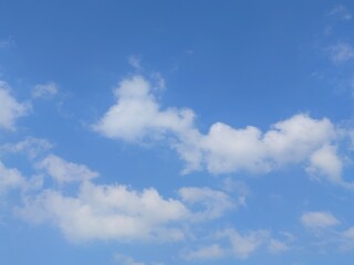 夏の青空と白い雲