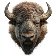Majestic Bison Portrait: Powerful Wildlife and Iconic Symbol of Nature's Beauty