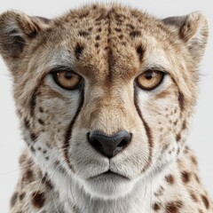 Majestic Cheetah Face Close-Up: Expressive Eyes of a Powerful Predator