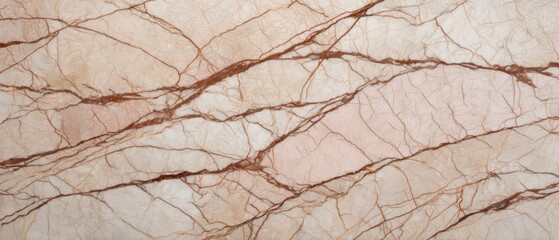 Statuario light beige marble with light pink tones and fine brown veining texture
