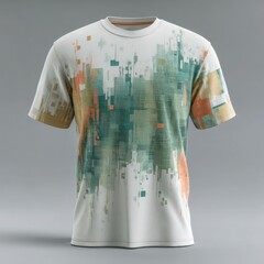 Eye-Catching Abstract T-Shirt Design: Vibrant Urban Streetwear with Modern Fashion Trends