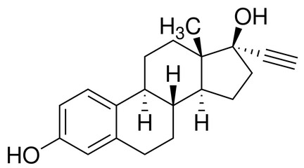 Ethinylestradiol Arzneistoff Chemie Strukturformel Vektor
