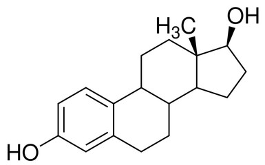 Estradiol Östrogen Chemie Strukturformel Vektor
