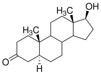 Dihydrotestosteron Testosteron Chemie Strukturformel Vektor