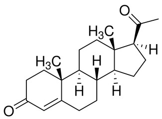 Progesteron Chemie Strukturformel Vektor