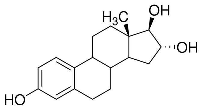 Estriol &Ouml;strogen Chemie Strukturformel Vektor