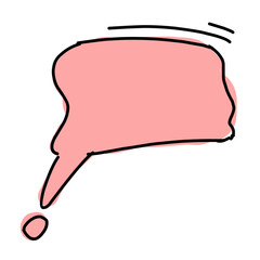 Doodle Thought and Speech Bubbles cute