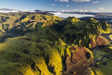 Iceland glacial landscape in summer 
