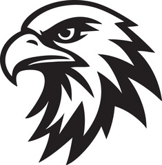 Majestic Eagle Head Illustration Powerful Bird of Prey Vector Art