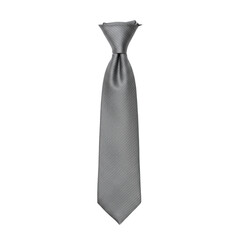 Elegant gray tie with subtle textured design