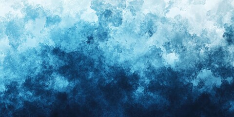Abstract watercolor-like background of varying shades of blue