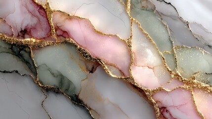 Luxurious Marble and Gold Accents: Abstract Textures in Sophisticated Modern Design