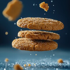 Levitating Cookies: Delightful Sugary Indulgence and Confectionery Magic Captured