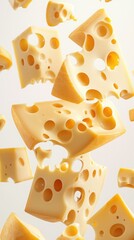 Whimsical Cheese Fantasy: Cheddar Delight and Airy Culinary Artistry