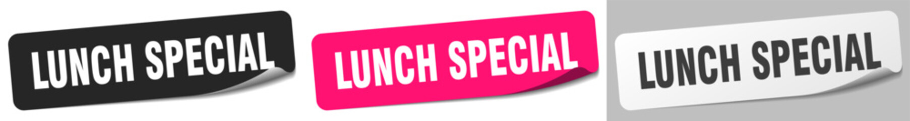 lunch special sticker. lunch special sticker set on white background
