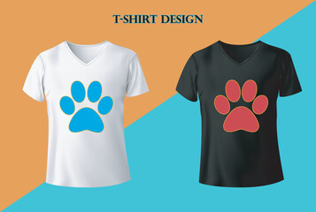 Creative Cat Design T Shirt Vector