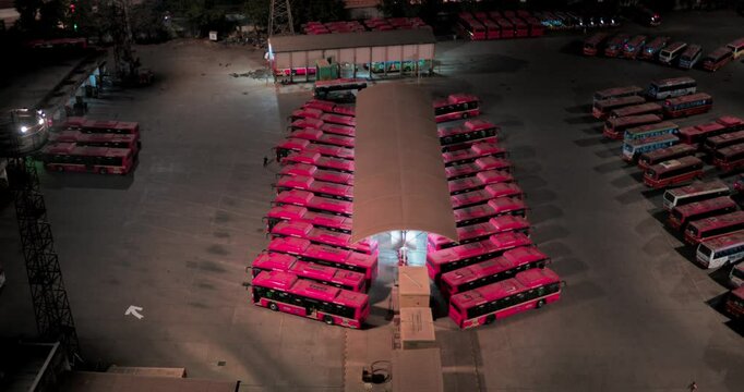 Mumbai Bus Depot and Daily Transport Scene
