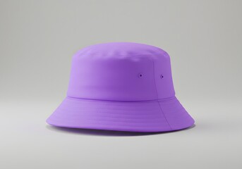 Fototapeta premium Purple Bucket Hat Mockup - Fashion Accessory Design Template