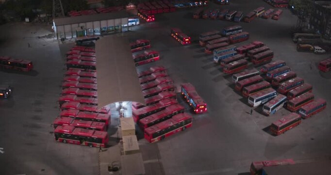 Mumbai Bus Depot and Daily Transport Scene
