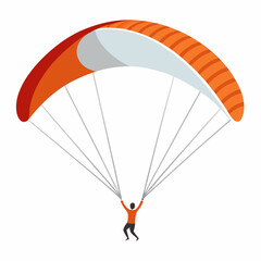 paragliding in the sky