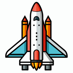 rocket in space