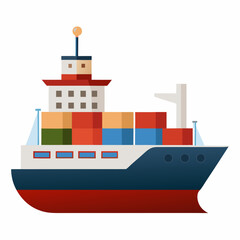 cargo ship in the sea