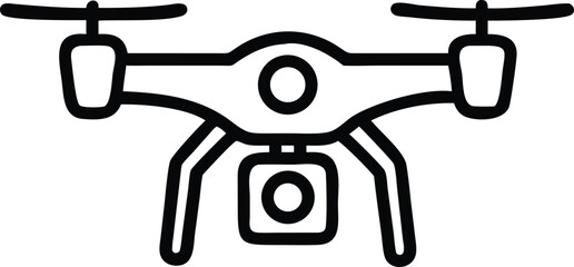 Vector drone icon black design