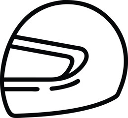 racing helmet outline icon