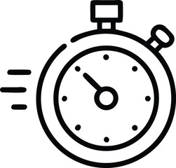 stopwatch line icon