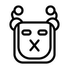 A collection of icons containing happy, sad, funny, laughing facial expressions in the form of robotic emoji icons