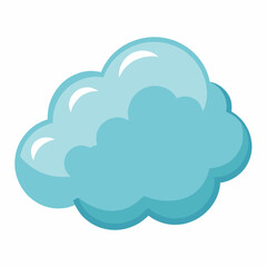 Obraz premium Dreamy Cloud Vector Art | Generative AI & Linocut Silhouette Design