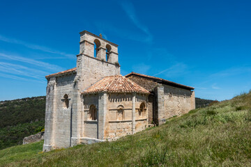Hermitage of San Pantaleón de Losa: Late Romanesque Church from the 13th Century in Burgos, Castile and Leon, Spain