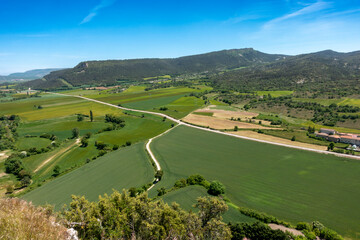 Panoramic Valle de Losa Landscape – Burgos, Castile and León, Spain