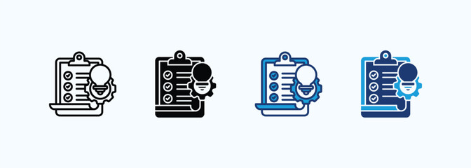 Plan icon set multiple style collection