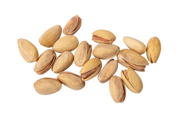 Pistachio nuts isolated on transparent background
