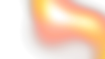 Abstract orange and yellow blurred light on Transparent  background.