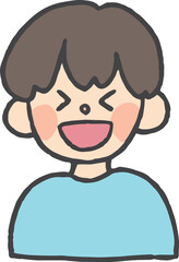 男の子の手描きイラスト