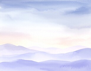 Fototapeta premium abstract watercolor background sunset sky grey purple