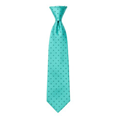 Teal tie with delicate star pattern