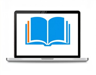 abstrak book and open laptop